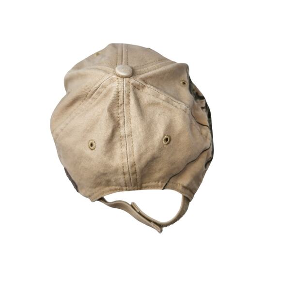 Wild Life Dri Duck Nature Inspired Tan Cap Fish Embroidery Design Cotton Dad Hat - Picture 6 of 10